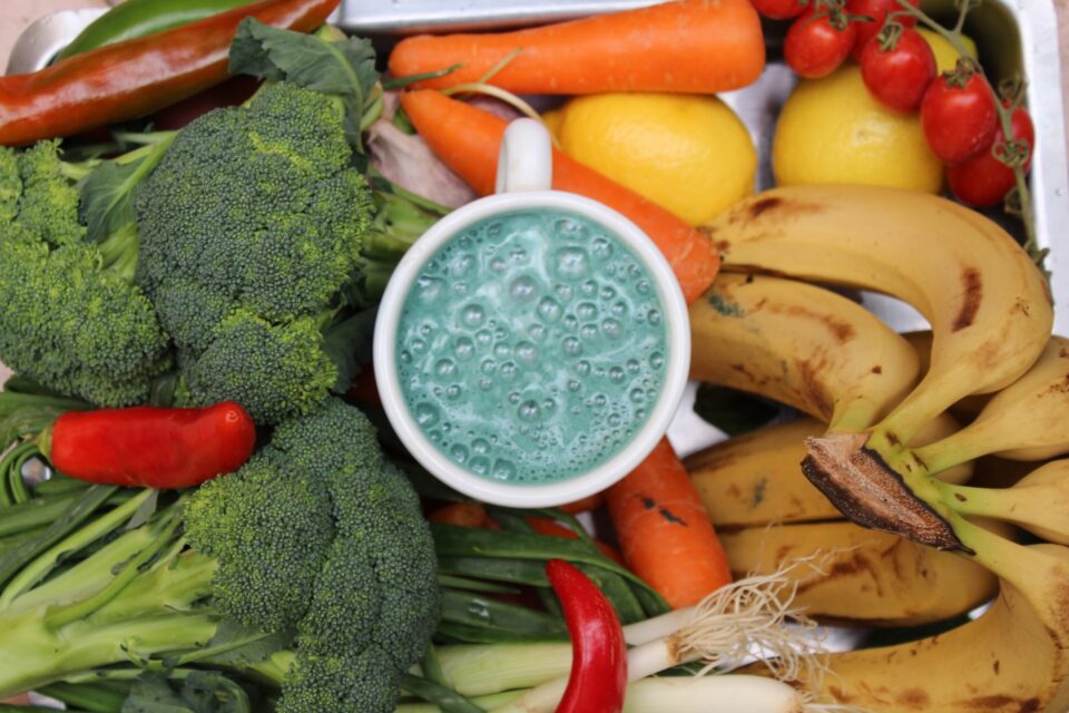 Verduras, legumes e frutas