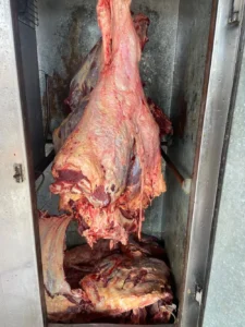 Carne foi apreendida pela Polícia Militar de meio Ambiente (Foto: PMMA)